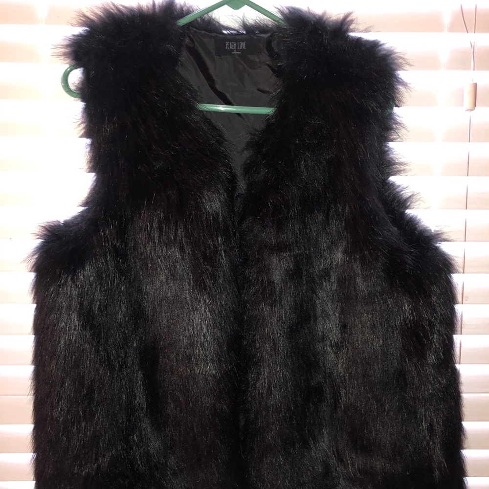 Peach Love Black Vest